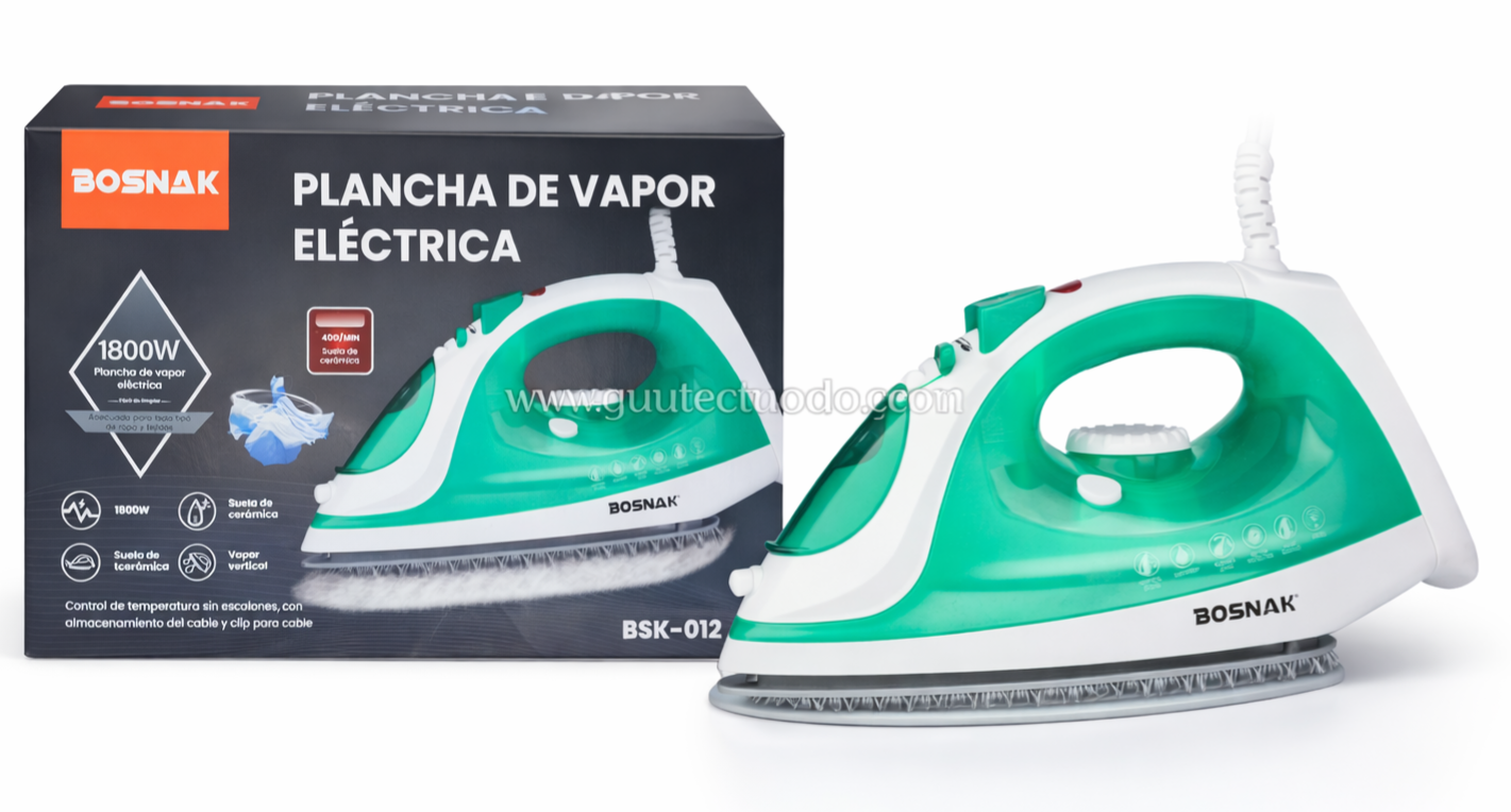 Plancha de Vapor Eléctrica BOSNAK