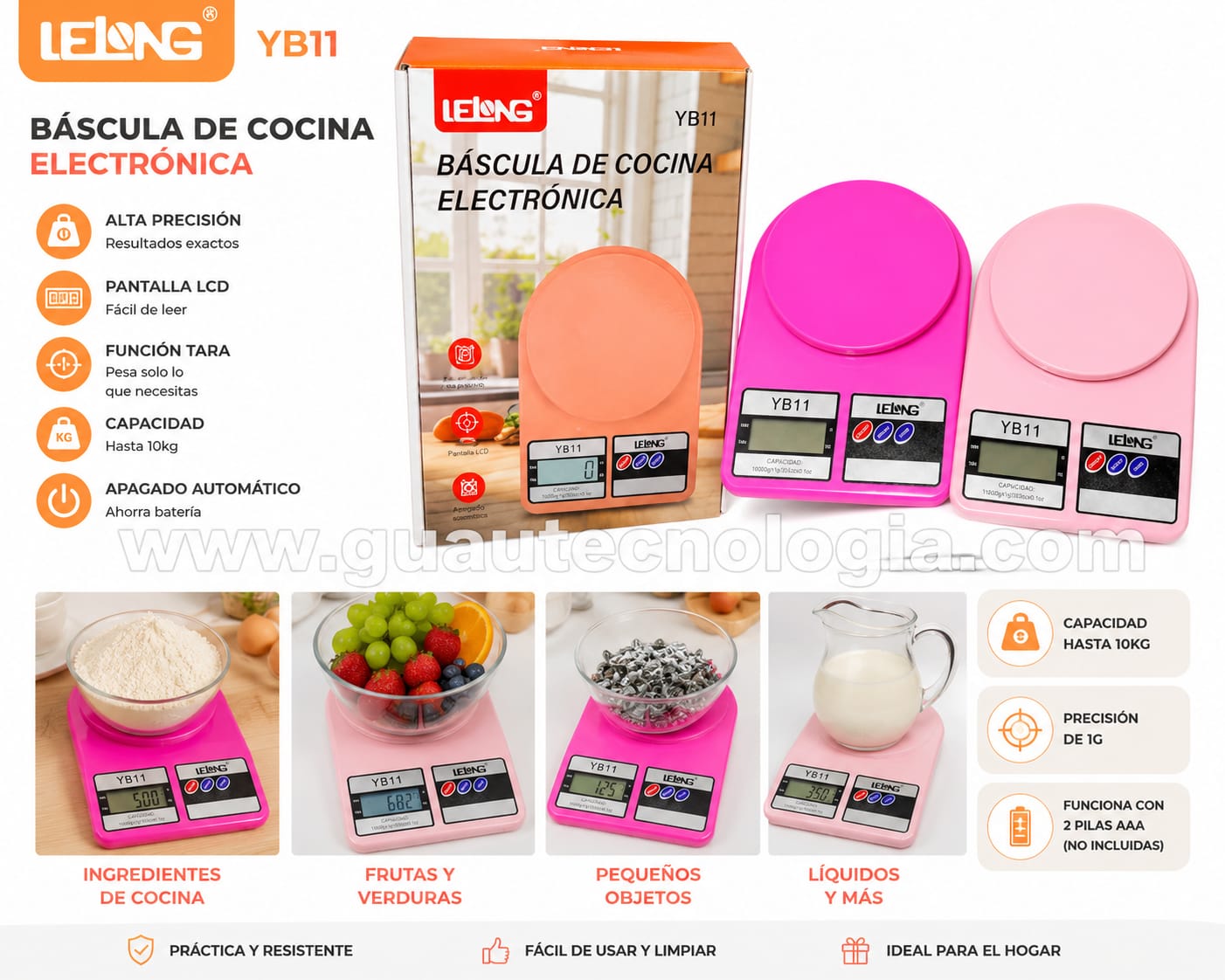 Balanza de Cocina Electrónica