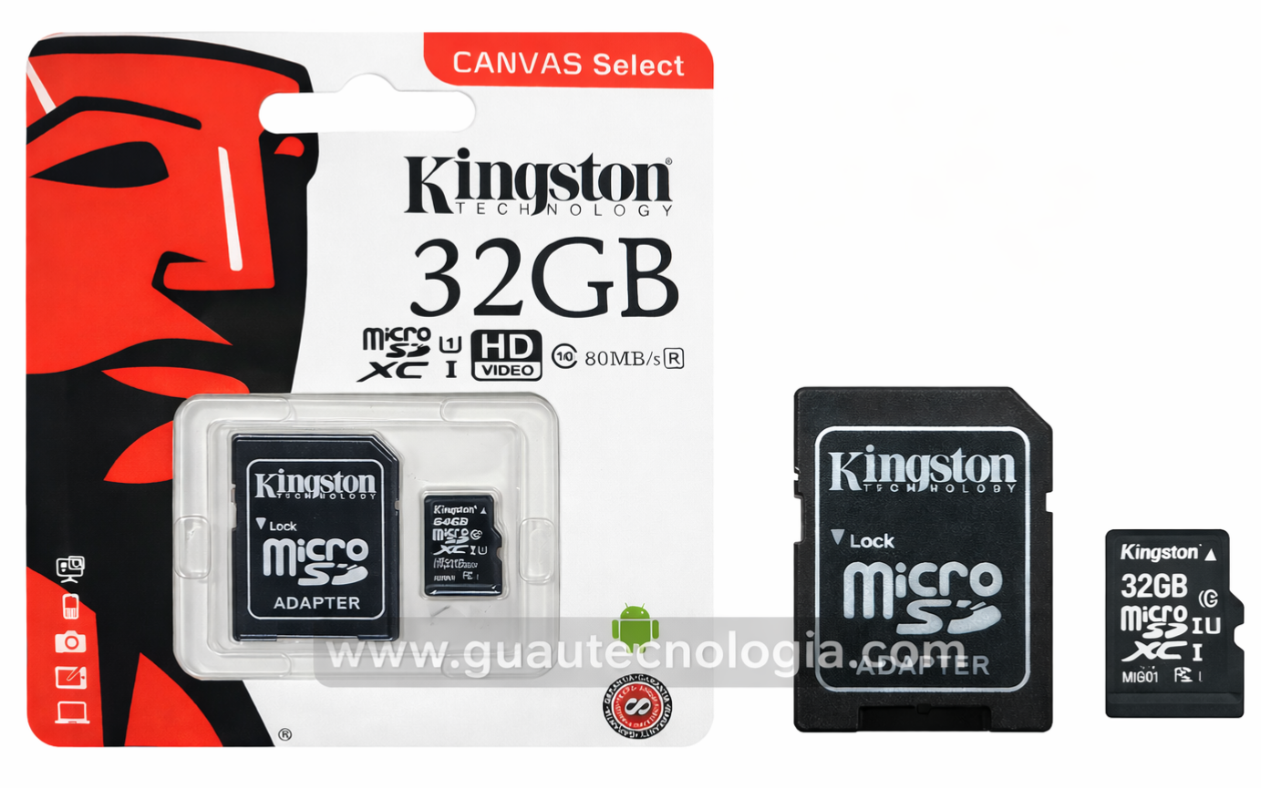 Tarjeta MicroSD Kingston 32GB
