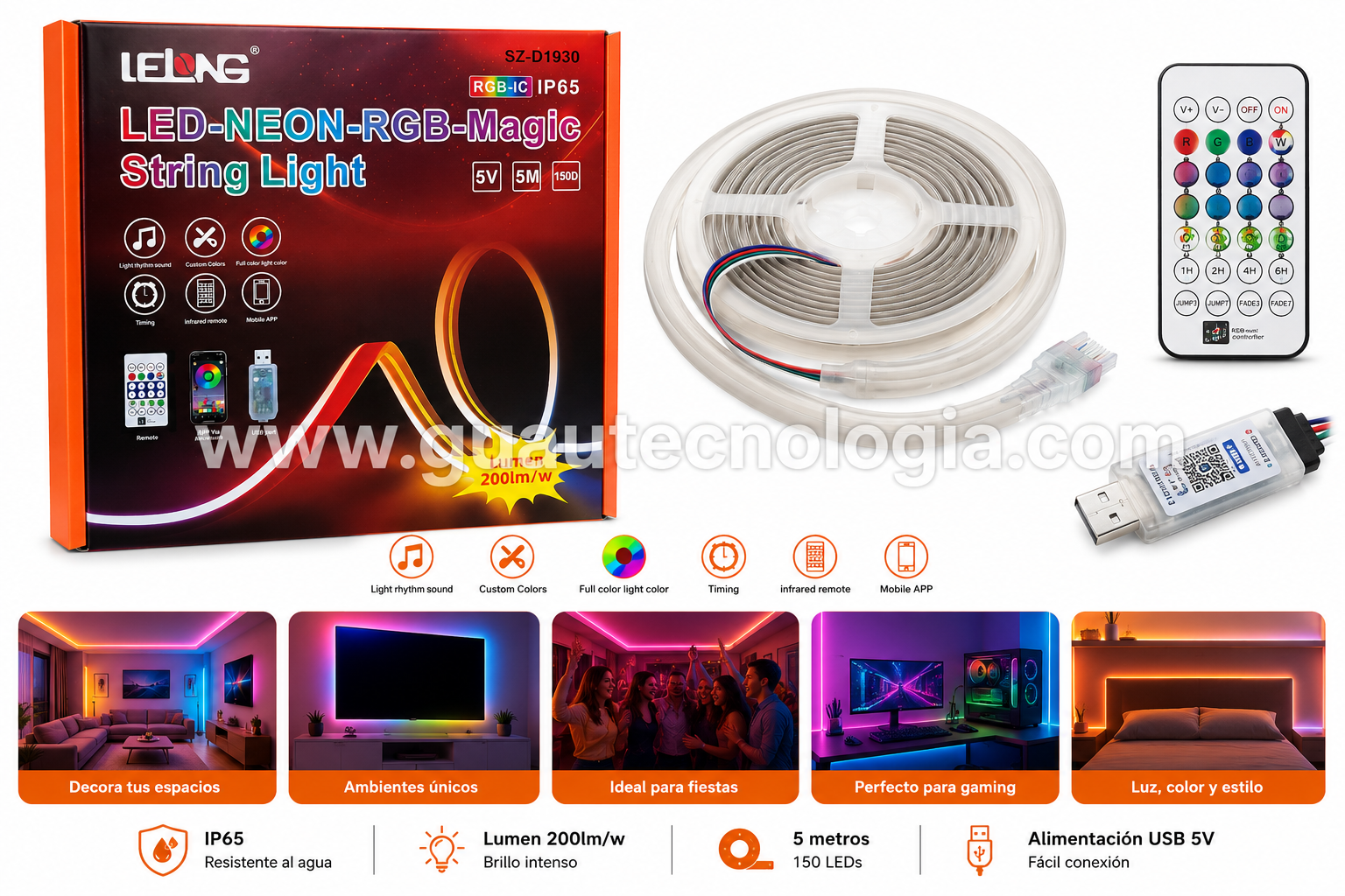 Tira LED Neon RGB Magic