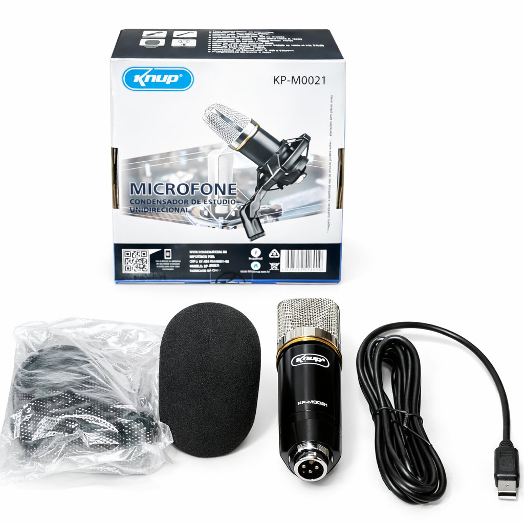 Microfono de estudio Knup KP-M0021
