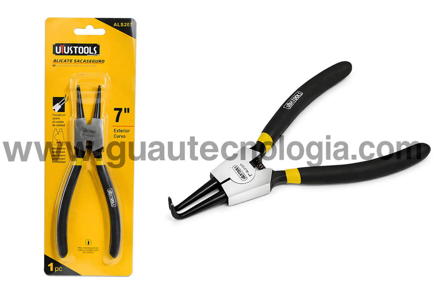 Alicate Sacacirclips 7" Exterior Curvo
