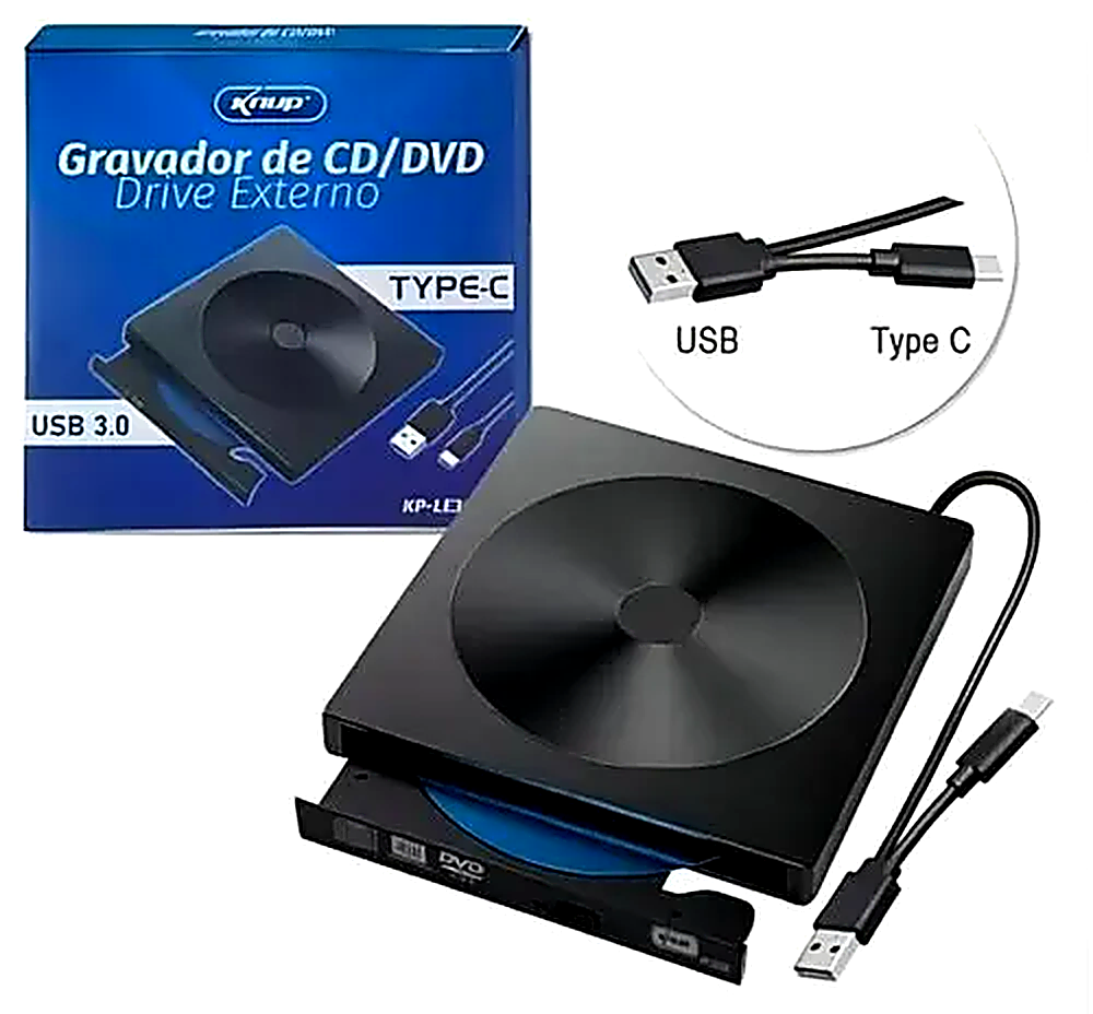 Grabadora Externa de CD/DVD USB 3.0