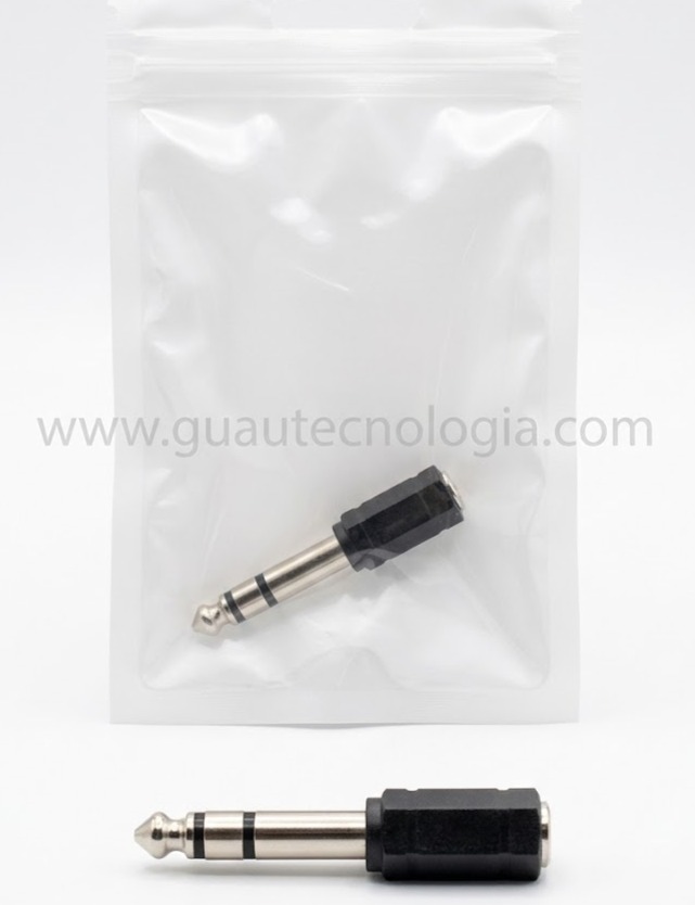 Adaptador de audio 6.35mm a 3.5mm