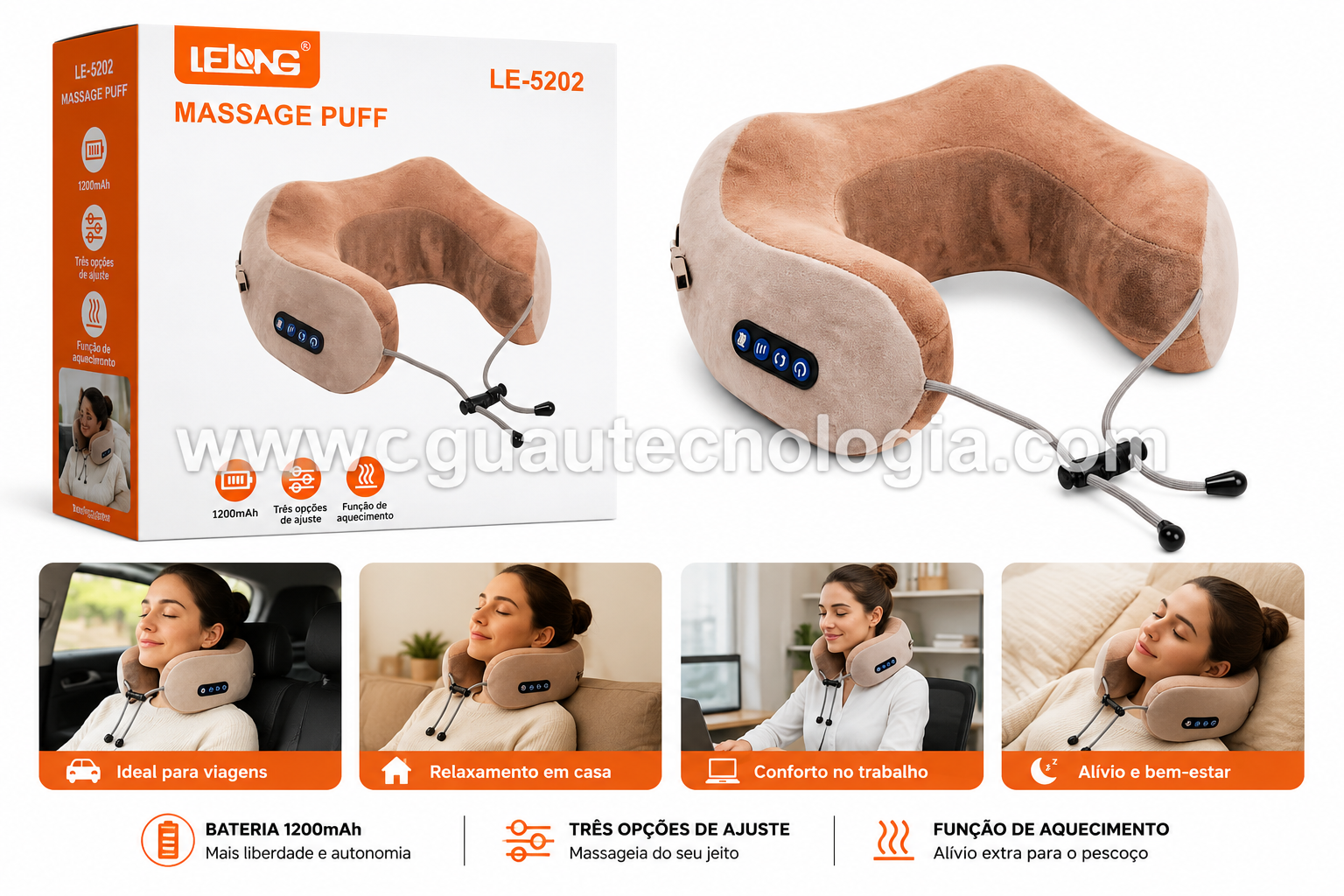 Almohada Masajeadora Lelong