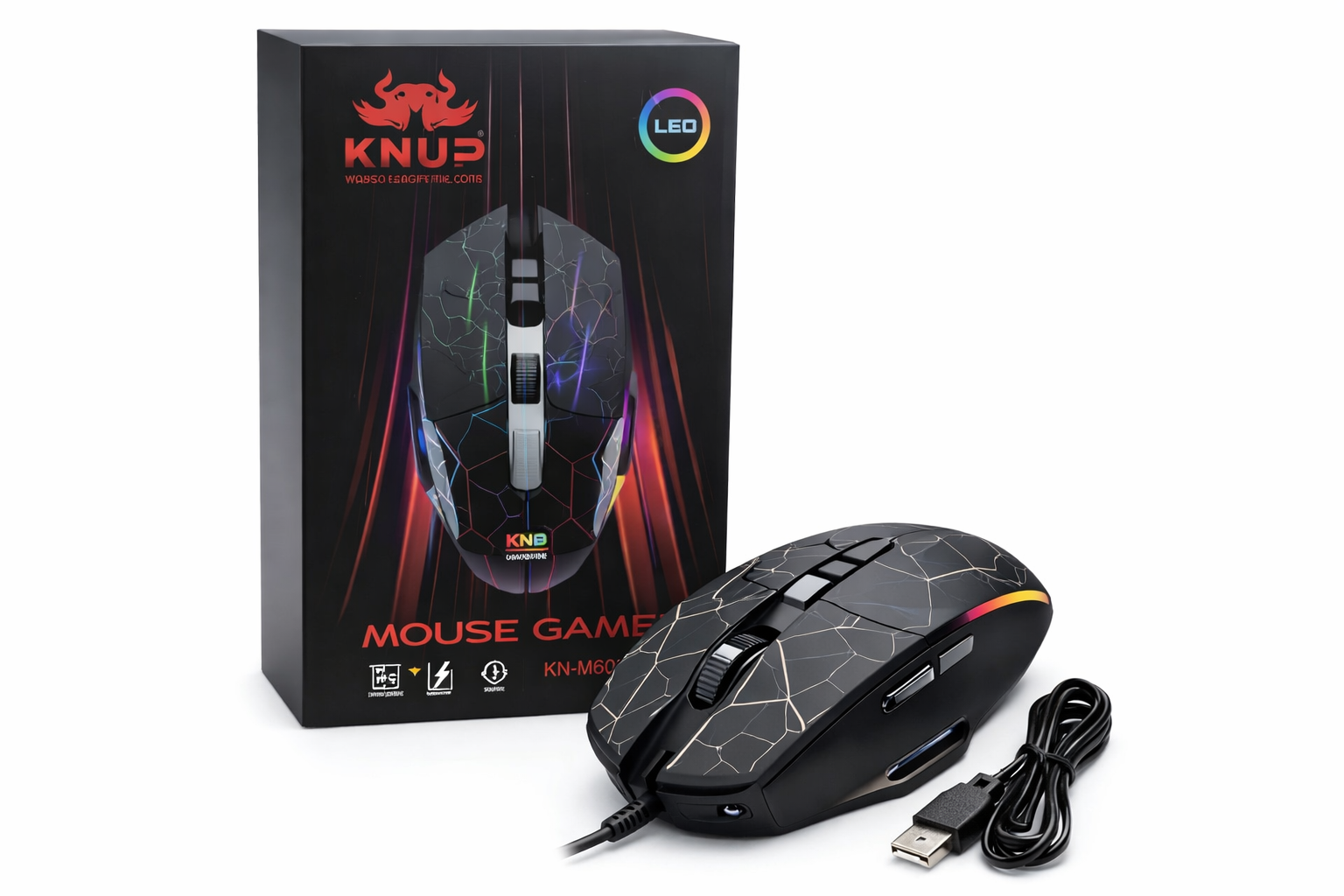Mouse Gamer LED KNUP