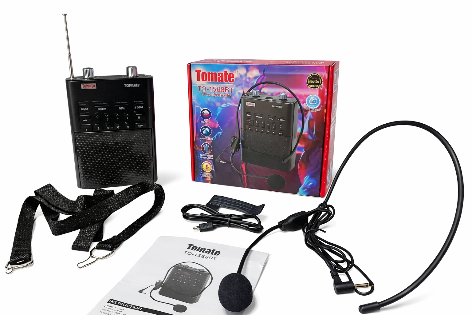 Amplificador Portátil Tomate TO-1588BT