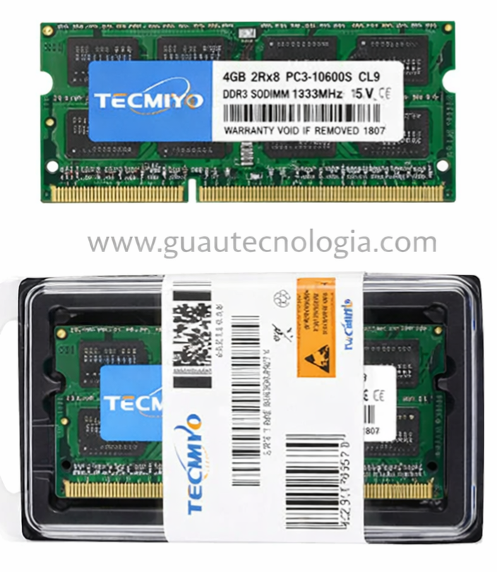 Memoria RAM DDR3L 4GB 1600MHz SODIMM