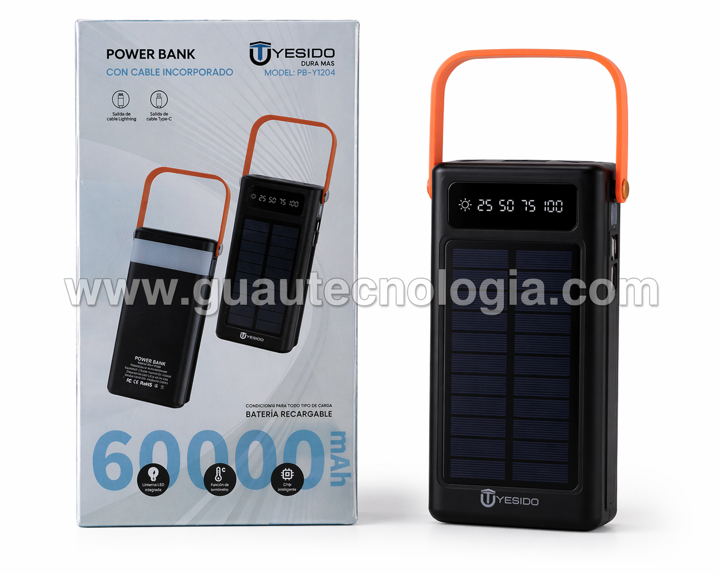 Cargador Portatil Solar 60000mAh