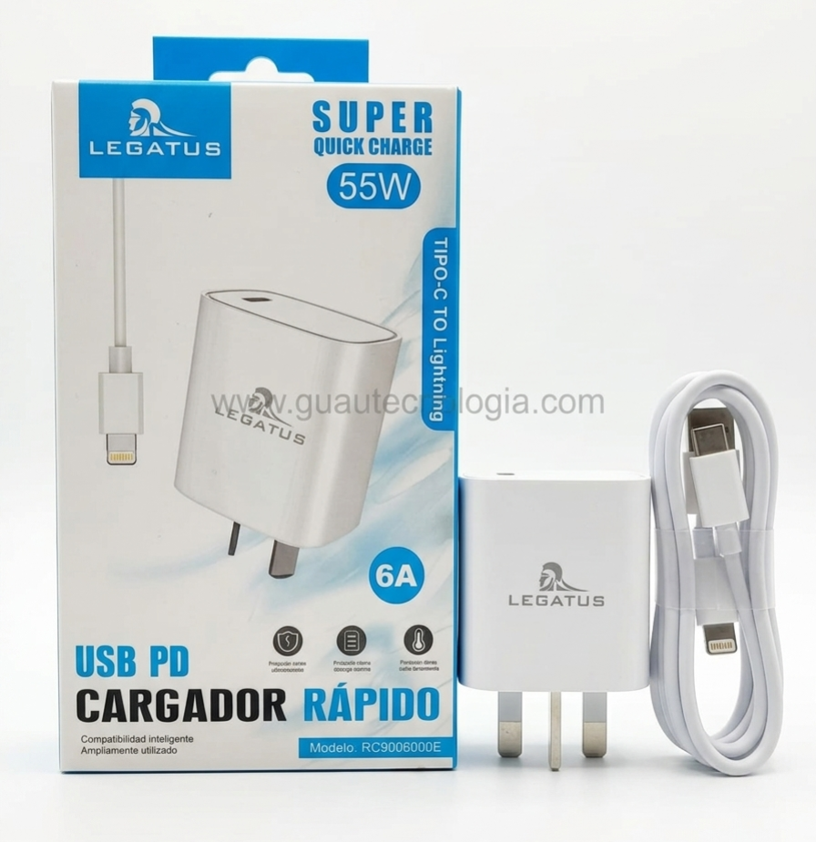 Cargador Rapido USB PD 55W