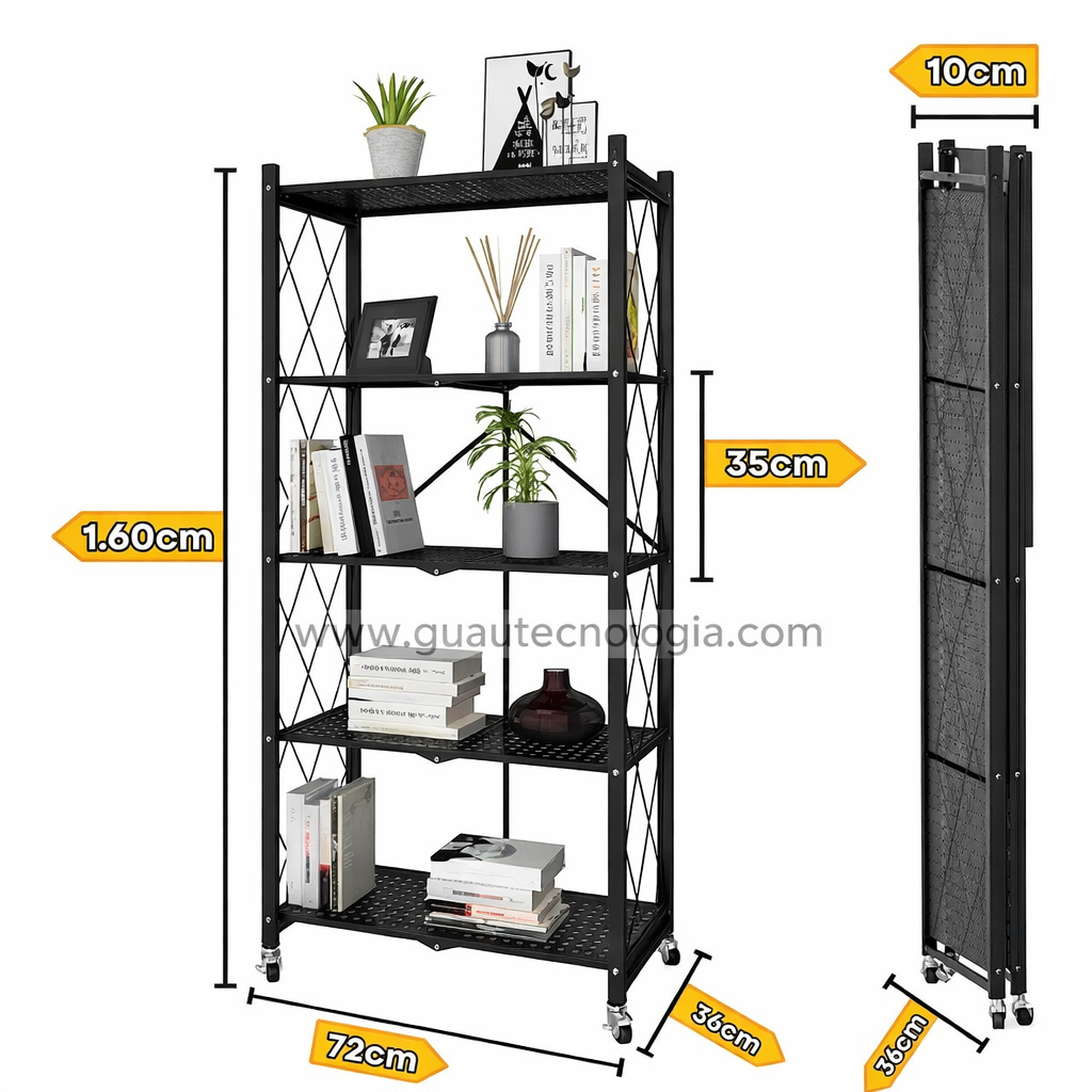 Estantería Metálica Plegable 5 Niveles