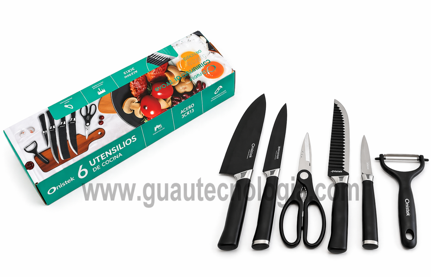 Juego de cuchillos y utensilios de cocina Onisix