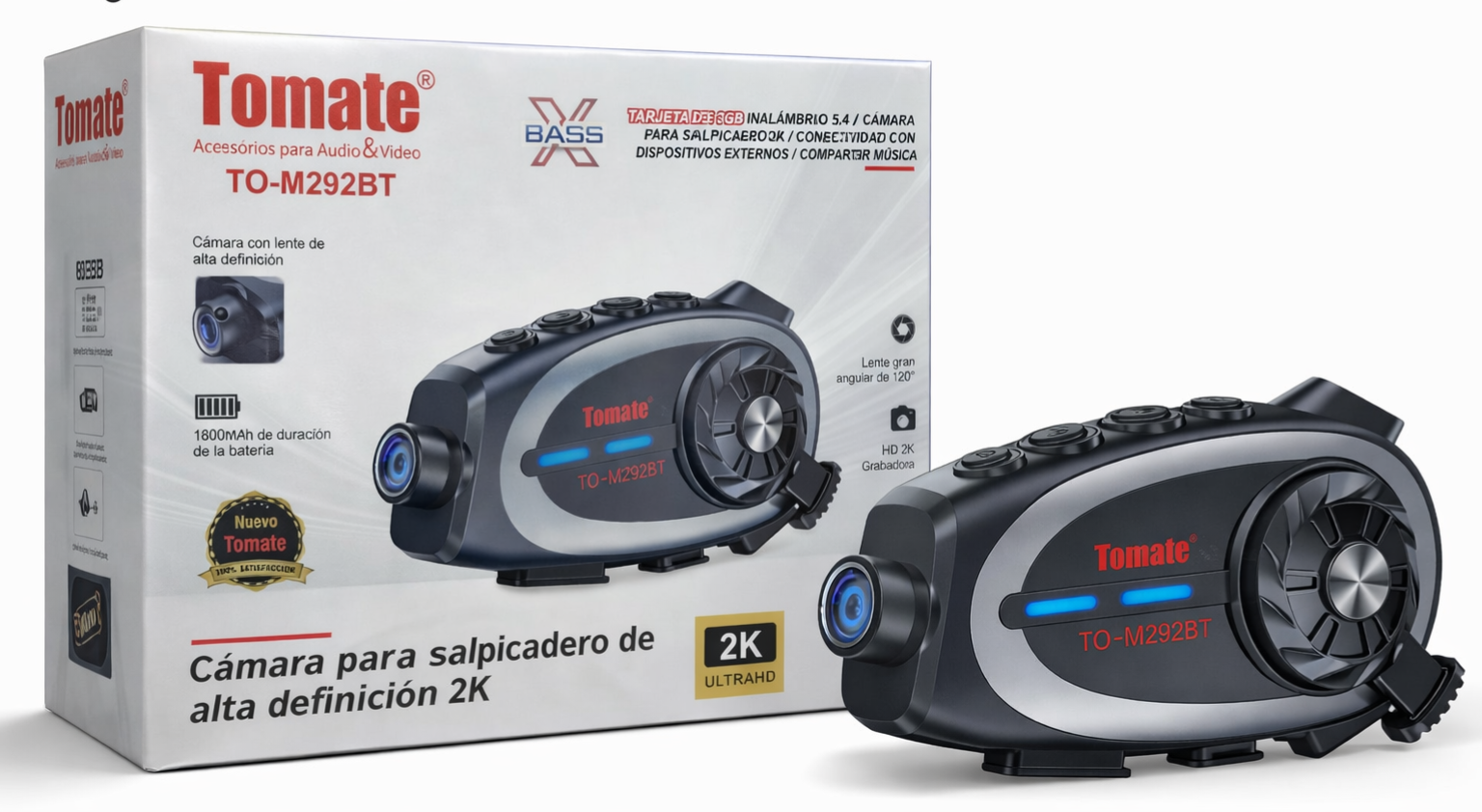 Cámara para salpicadero 2K Tomate TO-M292BT