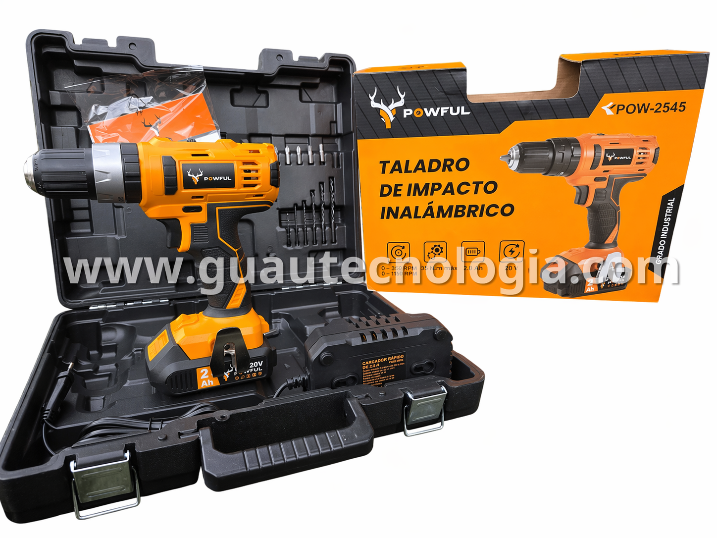 Taladro de Impacto Inalámbrico POWFUL