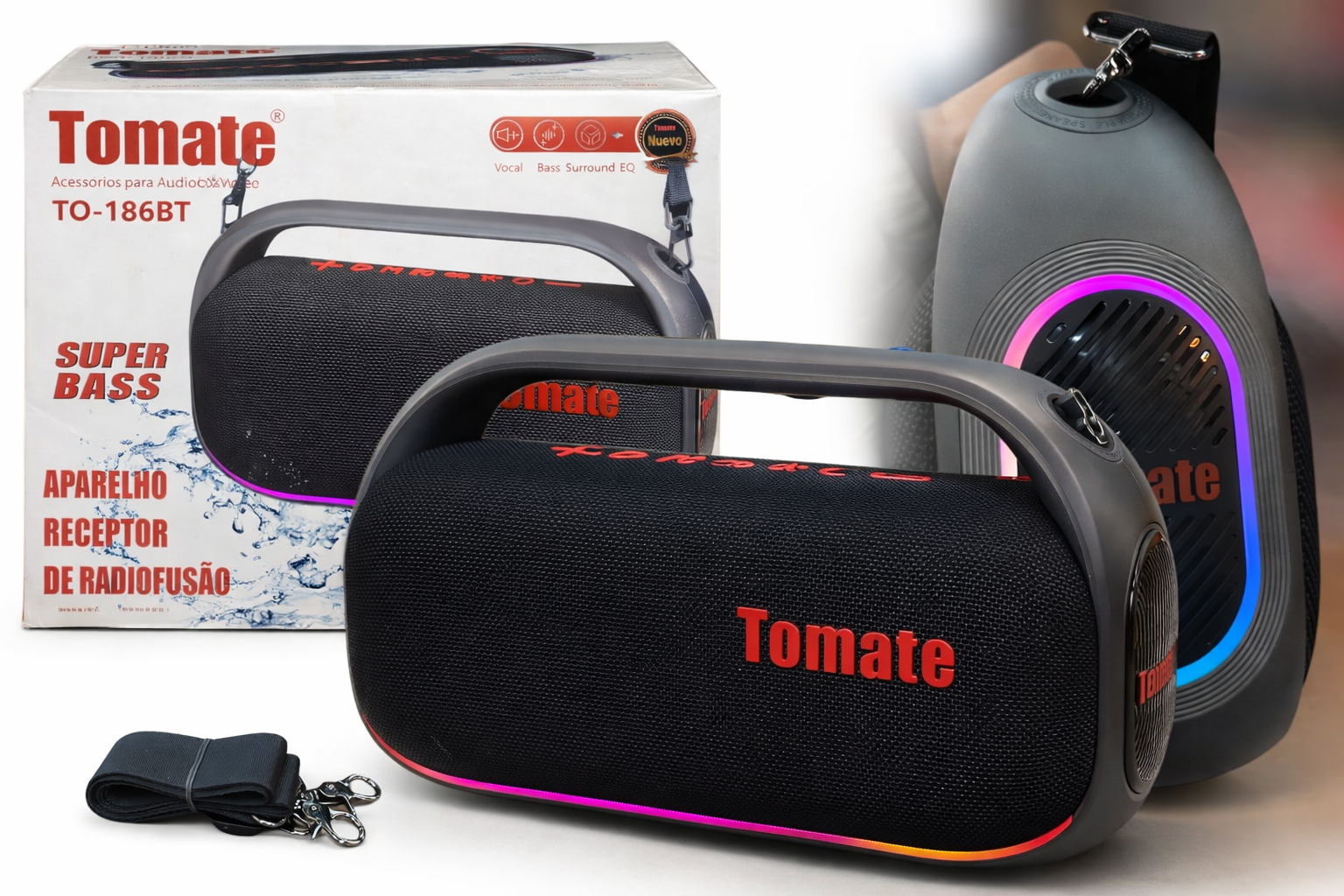 Parlante portátil Tomate TO-186BT