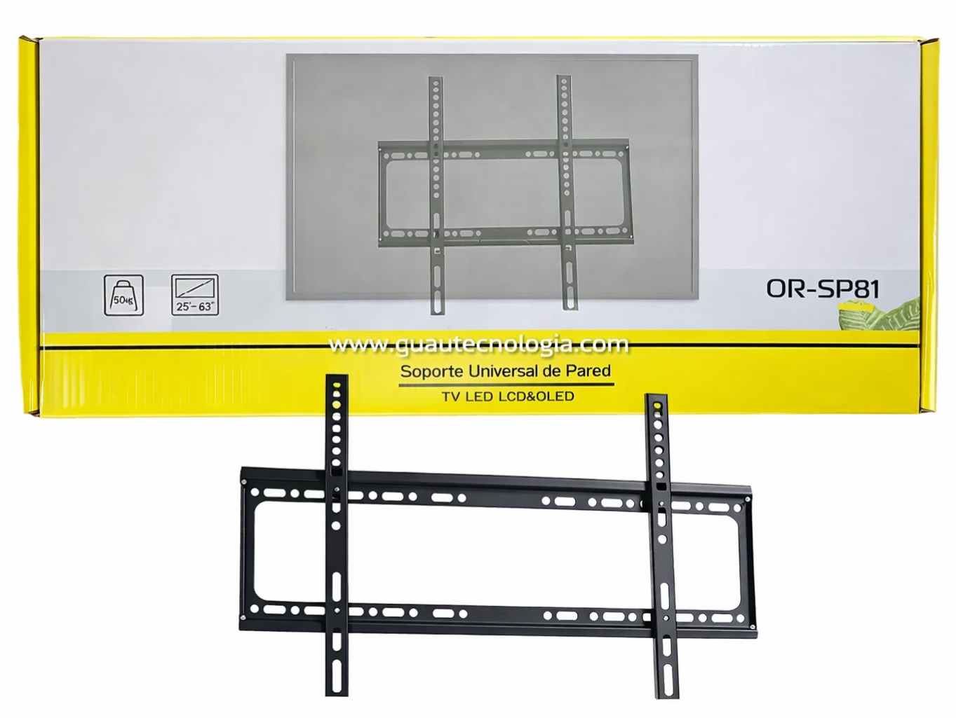 Soporte Pared para TV fijo 26” a 63”