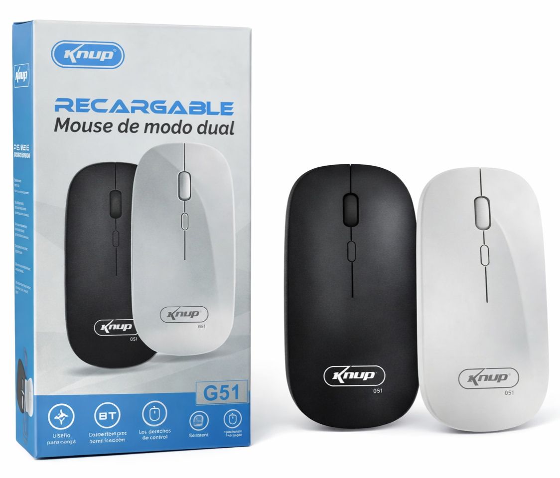 Mouse Recargable Knup G51