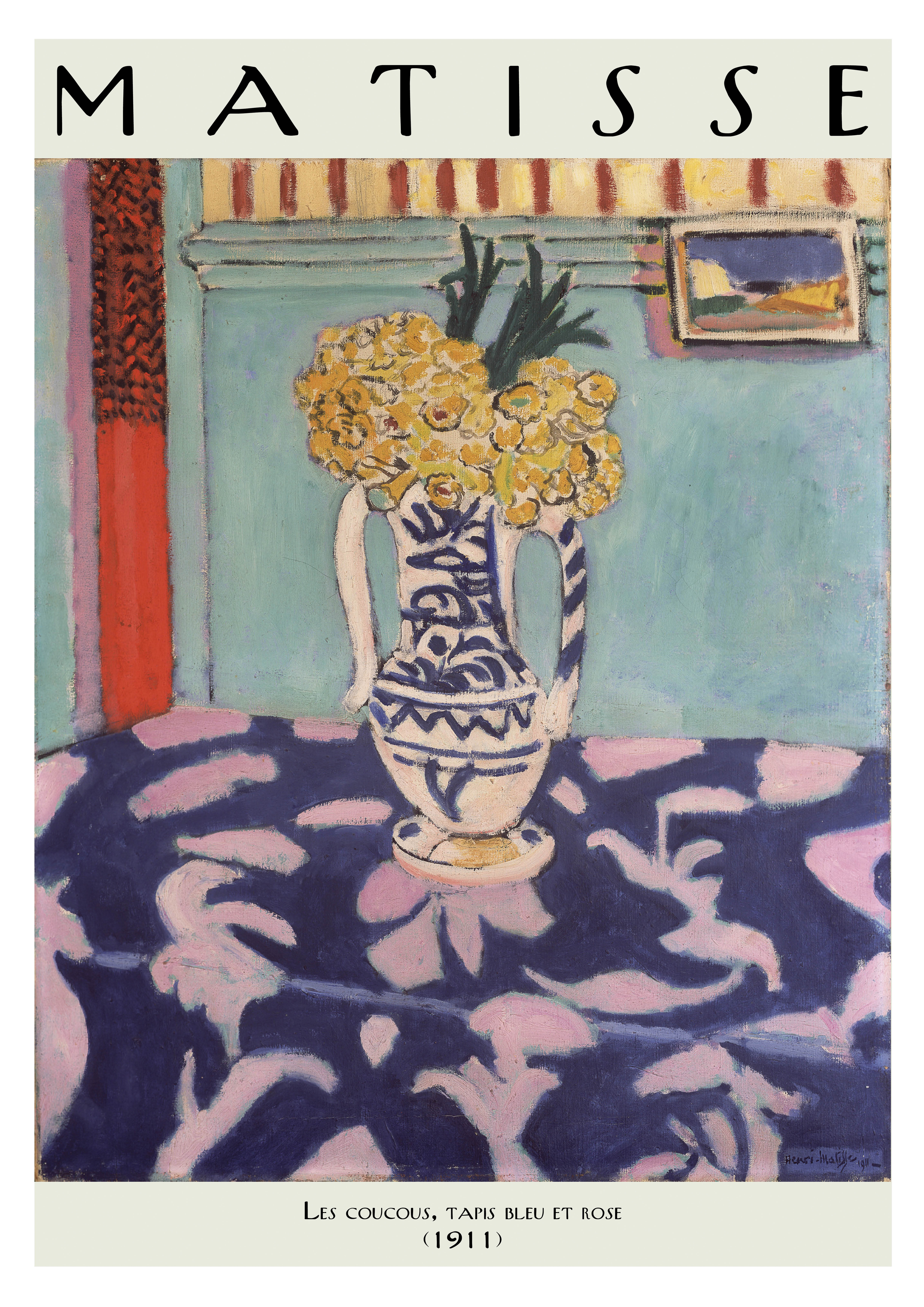 Les coucous, tapis bleu et rose  (1911)