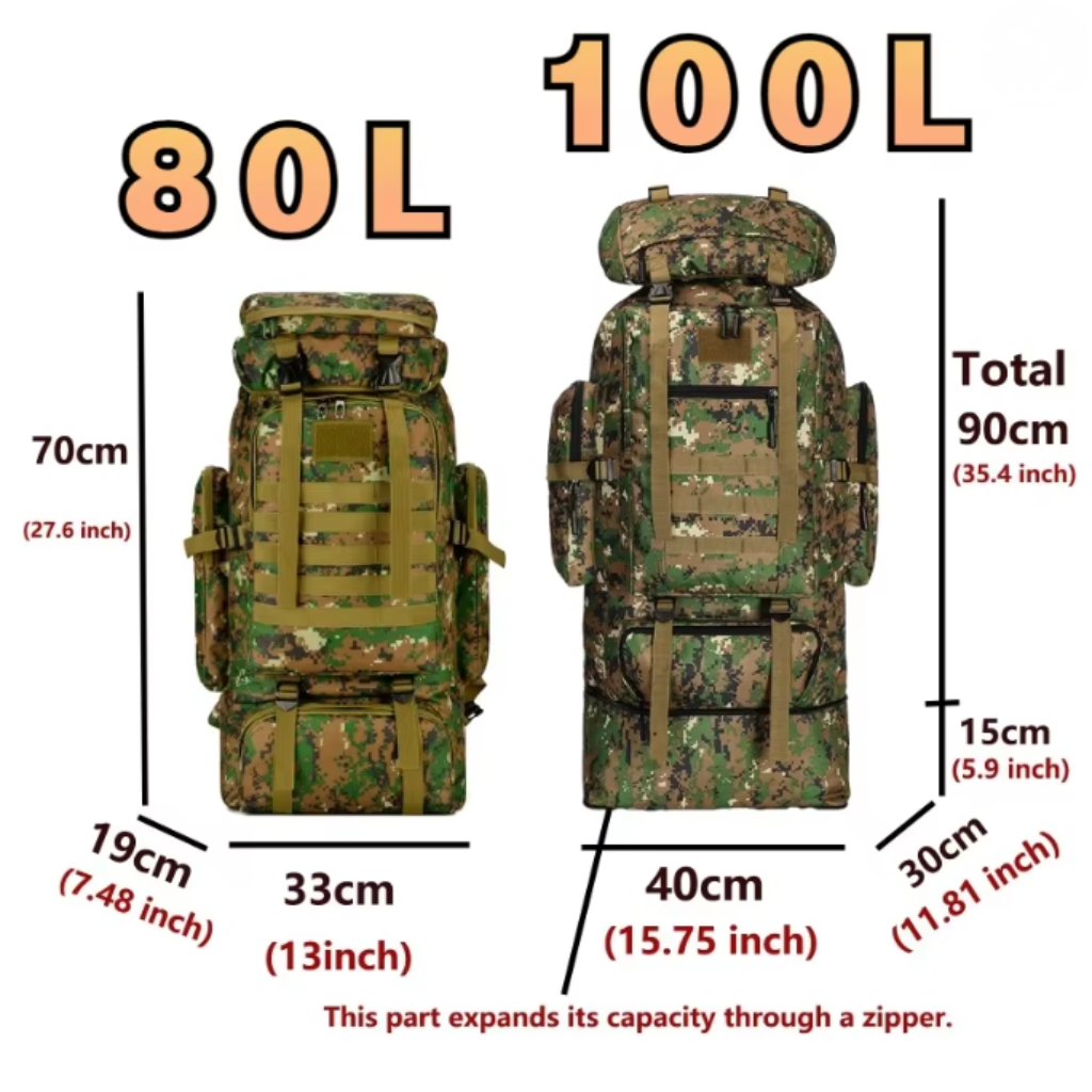 Голем тактички ранец од 100 литри