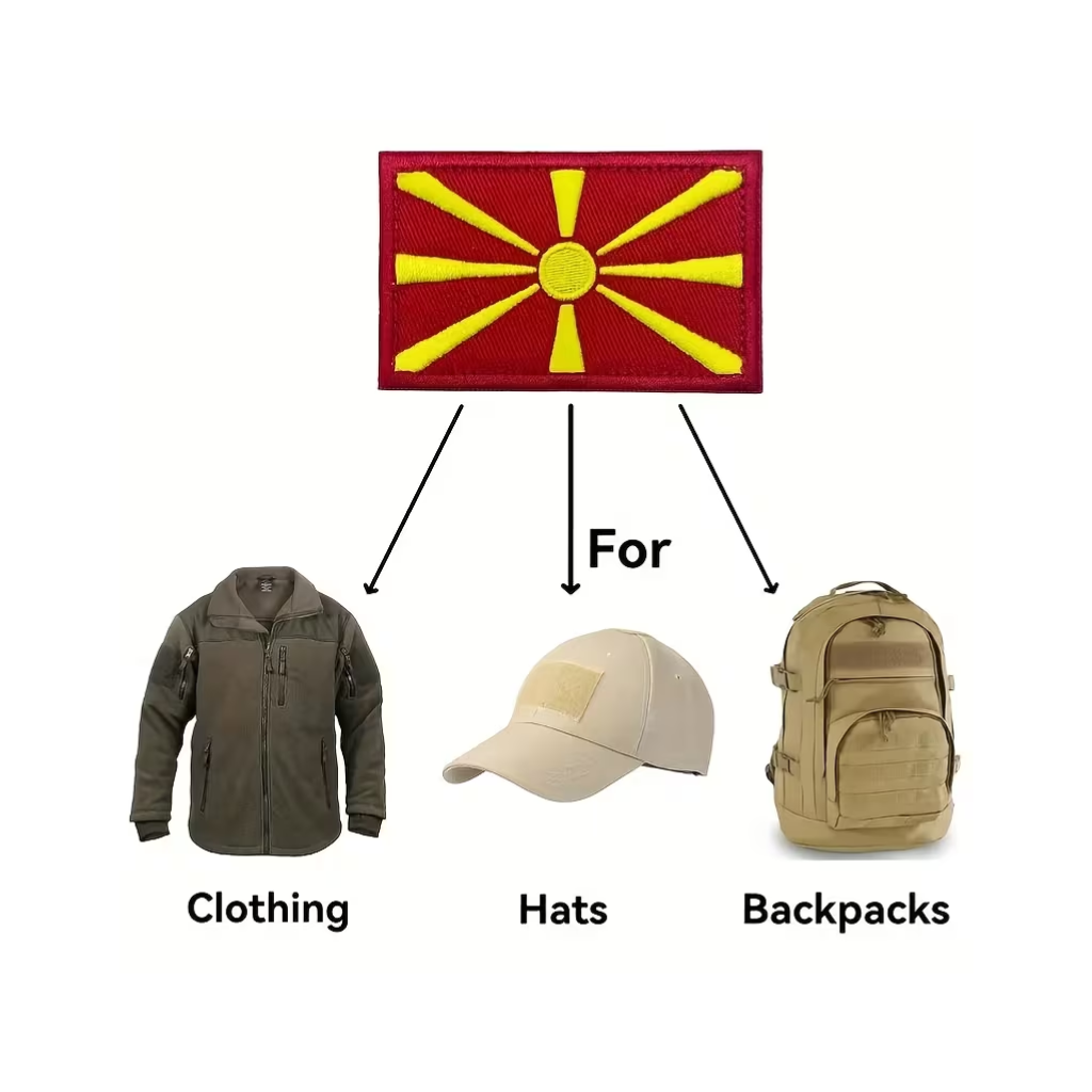 Нашивка со Македонско знаме