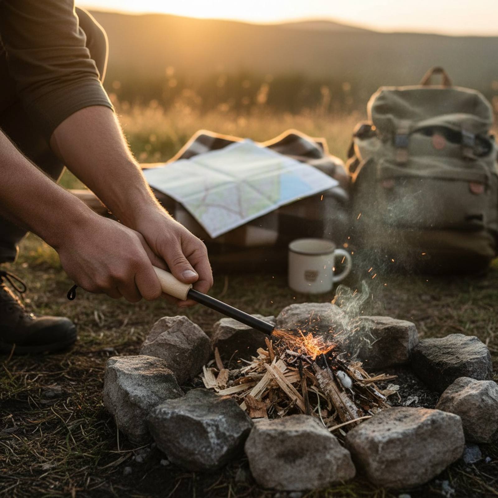 Комплет за палење оган