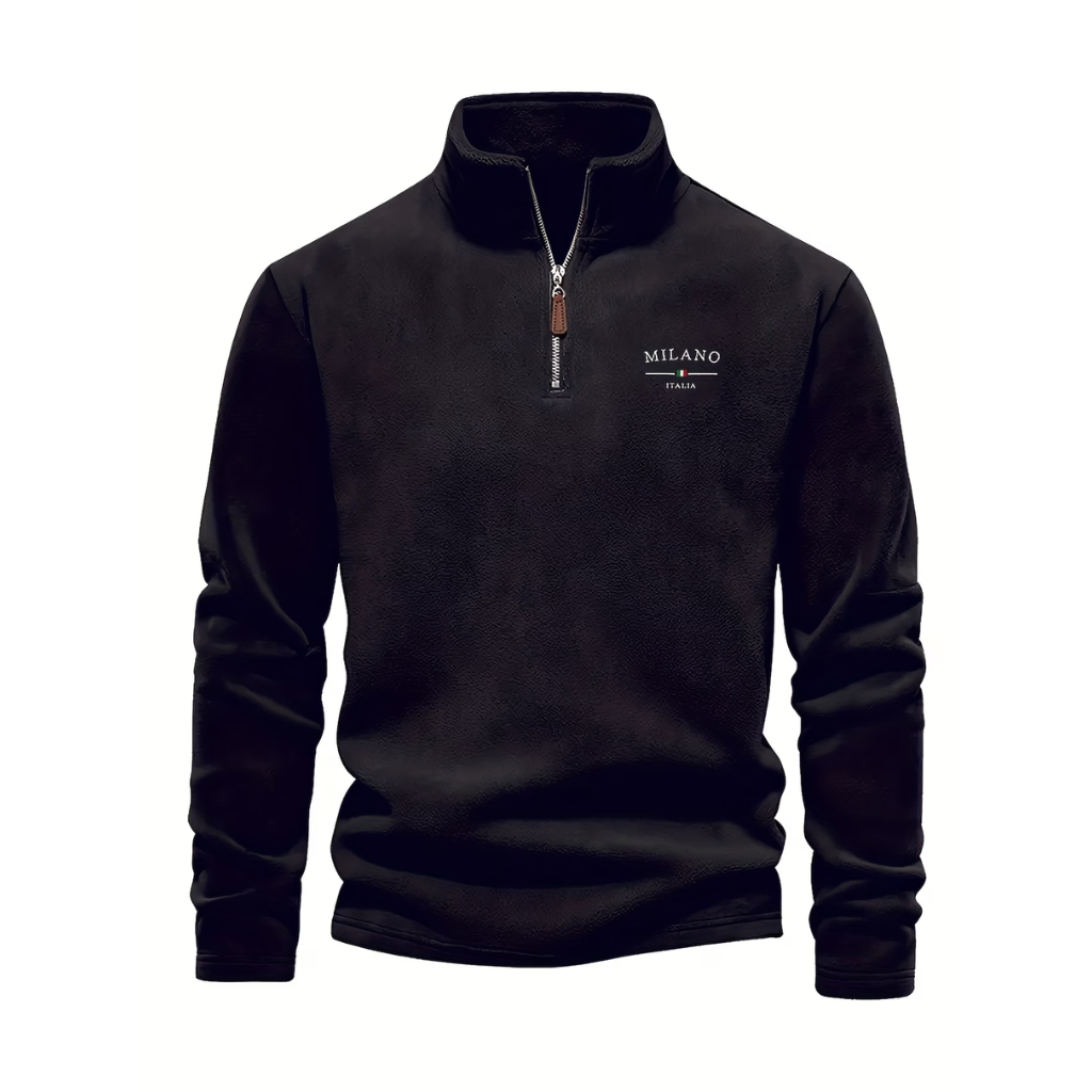 Црн дукс „Milano“ со патент до половина