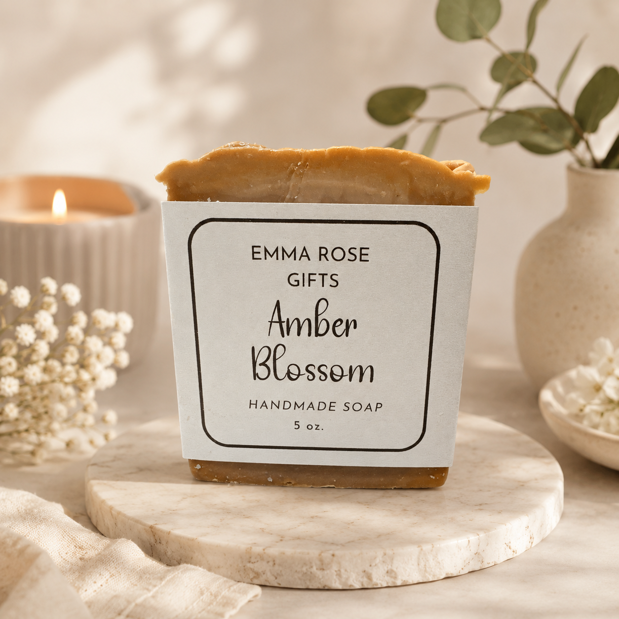 Amber Blossom Handmade Soap