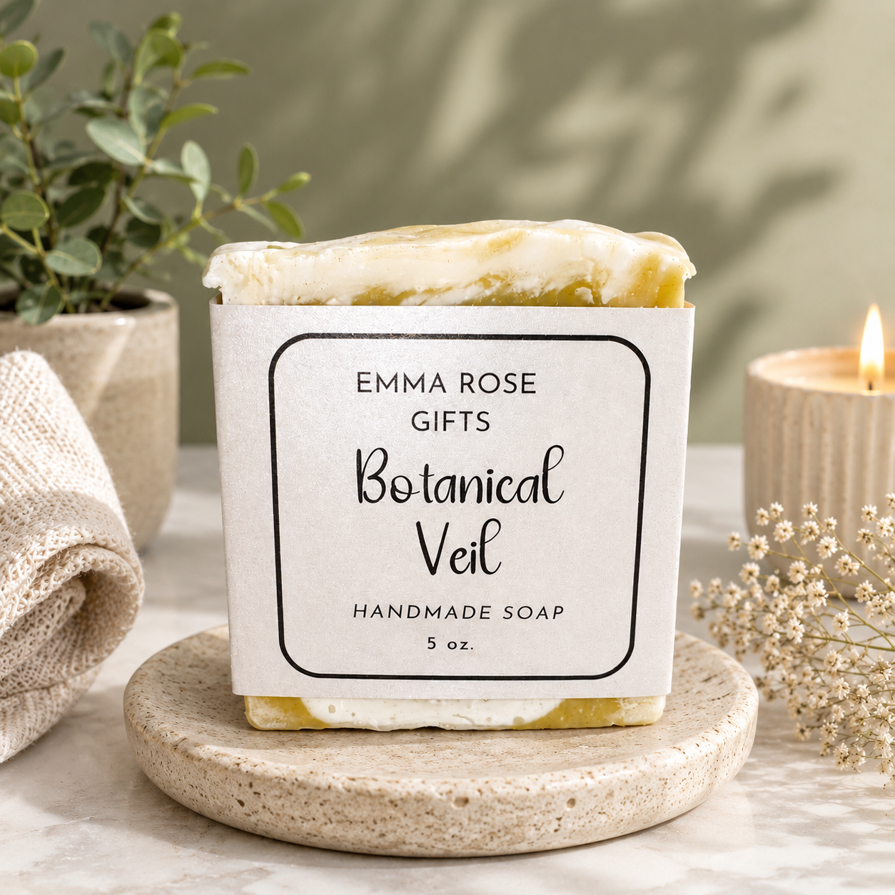Botanical Veil Handmade Soap