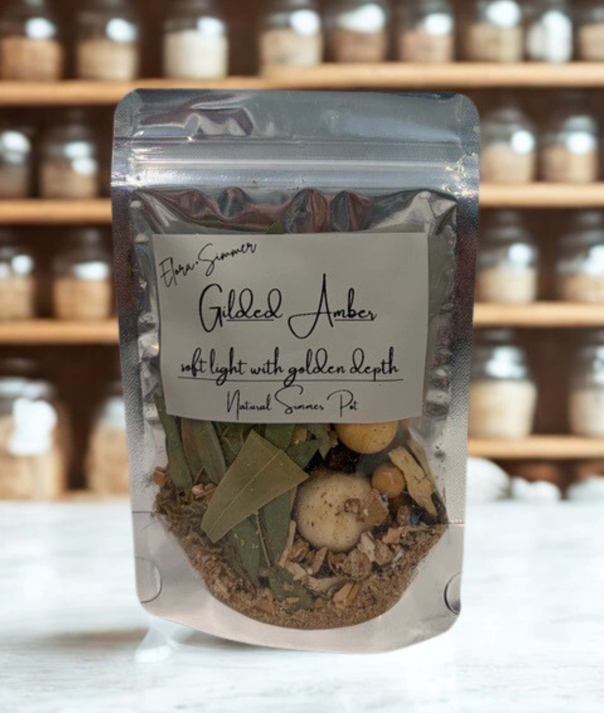 Gilded Amber Natural Simmers Pot