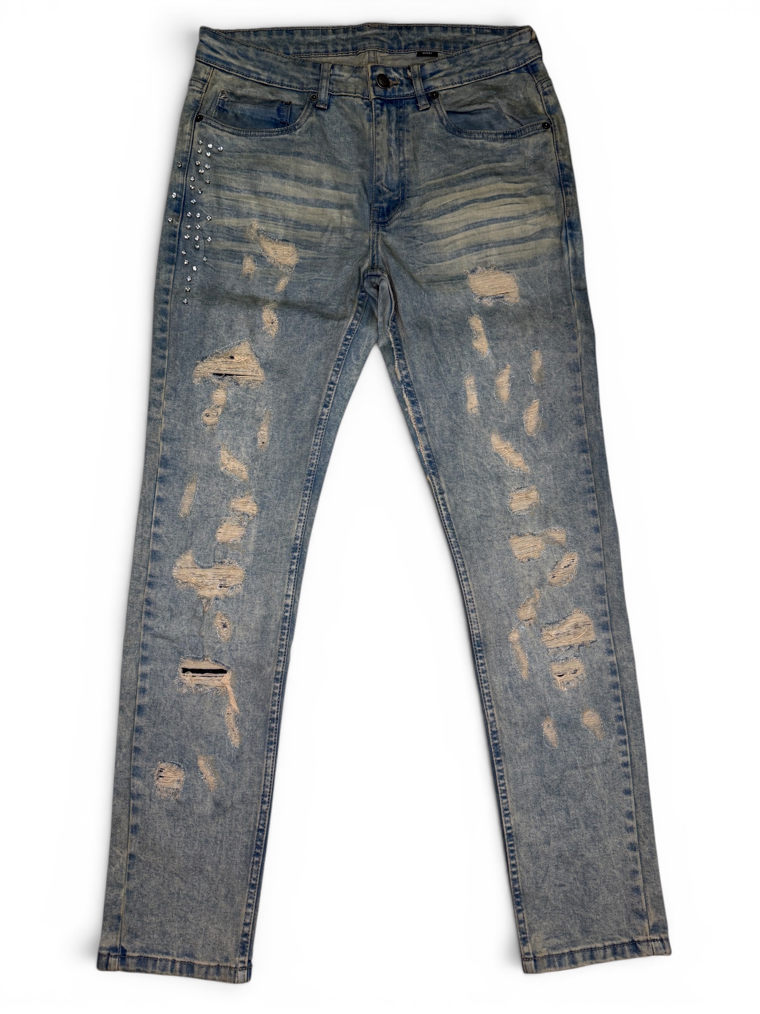 Jeans desgastados hombre