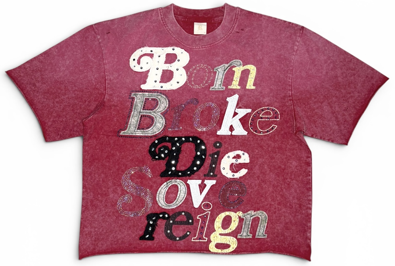 Camiseta Born Broke Die Sovereign ''Red''