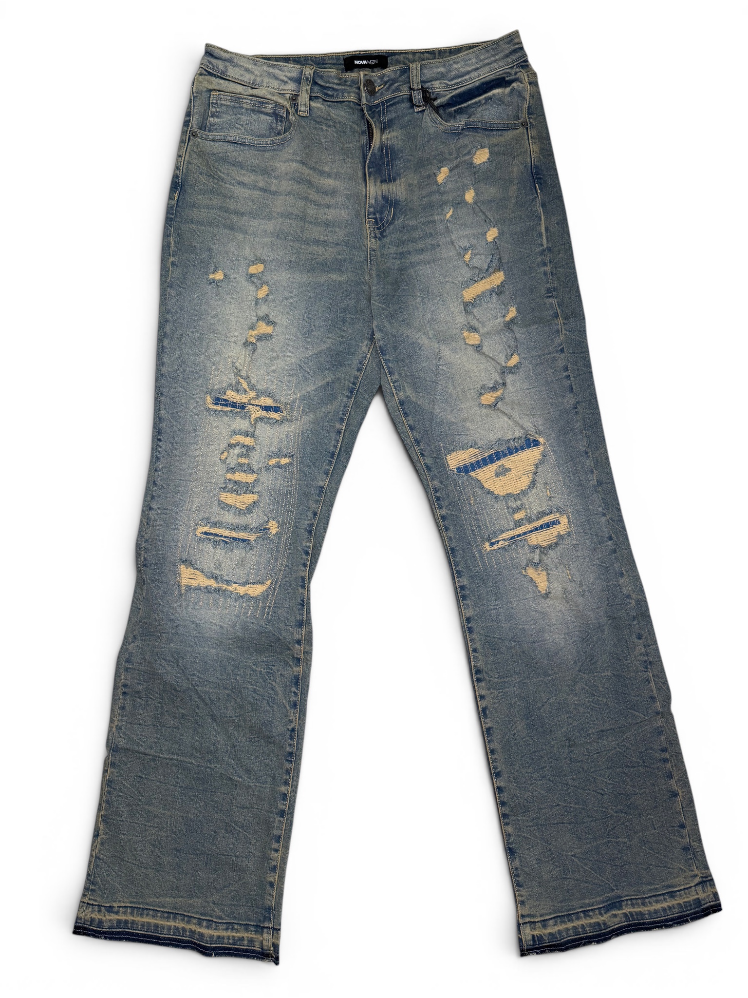 Jeans rasgados de mezclilla