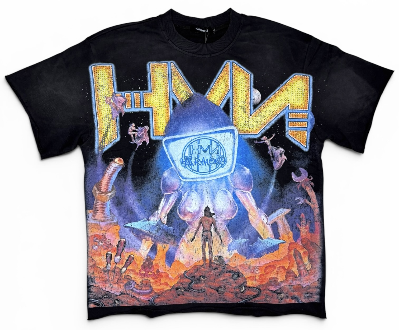 Camiseta gráfica sci-fi HVM