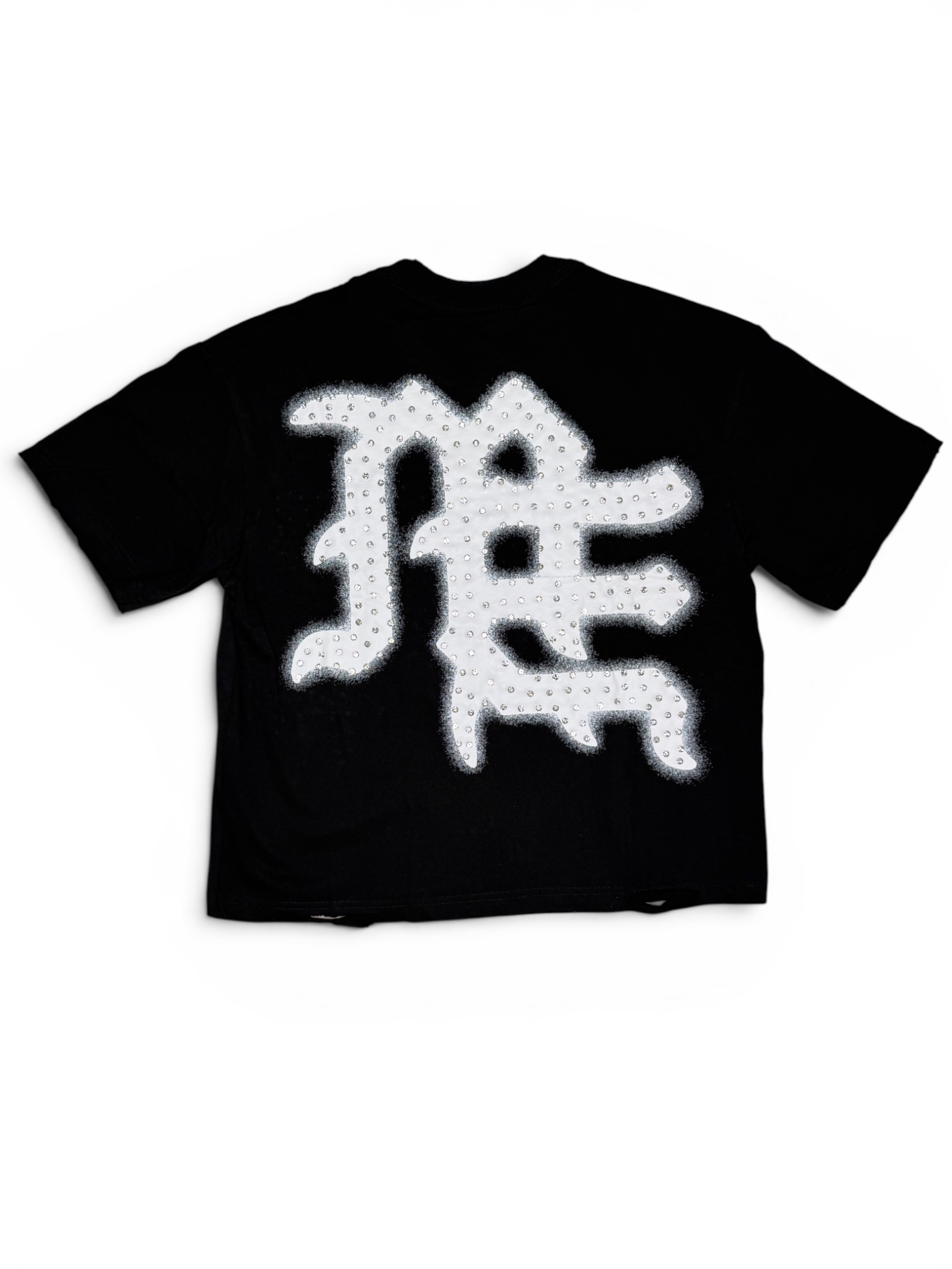 Black ‘End’ Rhinestone Tee