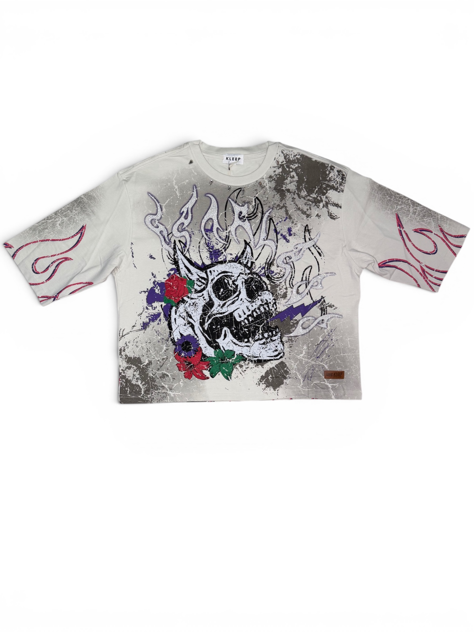Camiseta Skull Flames