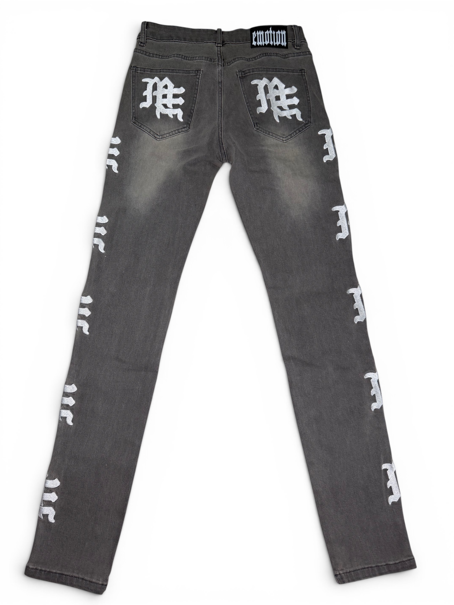 ‘Ash’ Grey Monogram Denim