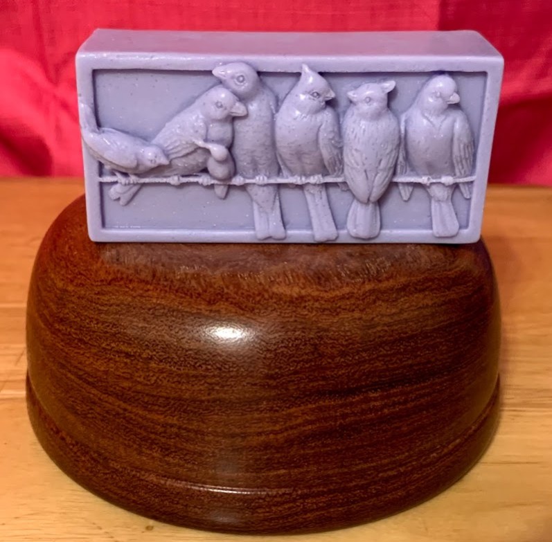 Red Birds on a Wire Decorative Hypoallergenic Goat's Milk Soap