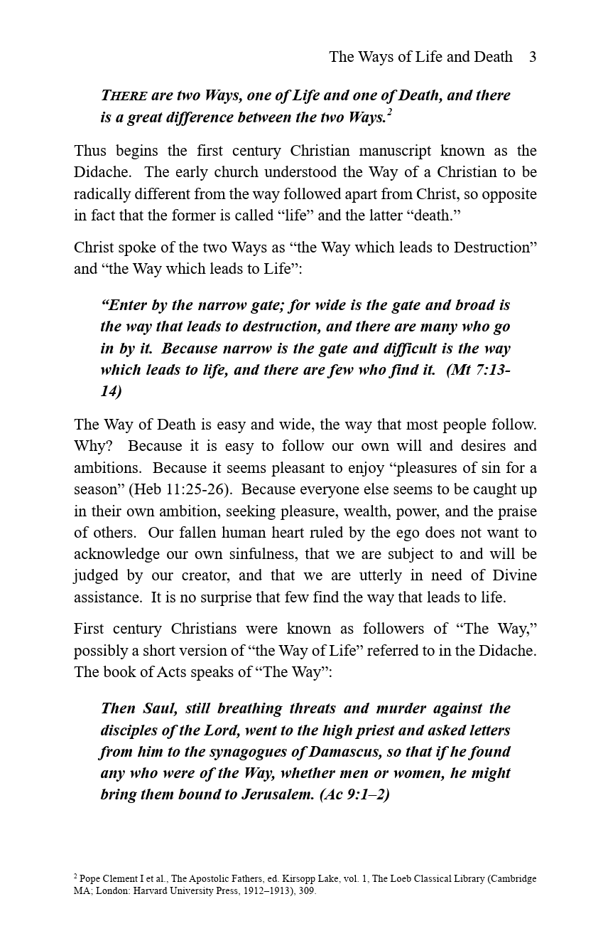 The Ways of Life and Death