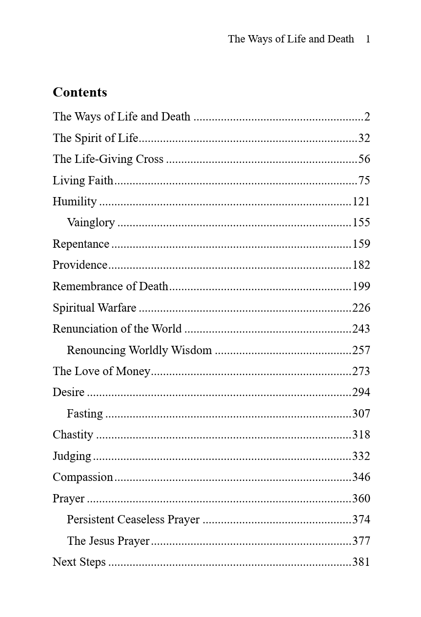 The Ways of Life and Death