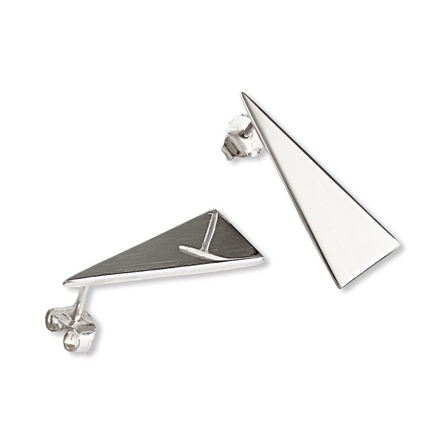 Aretes Triángulo en Plata