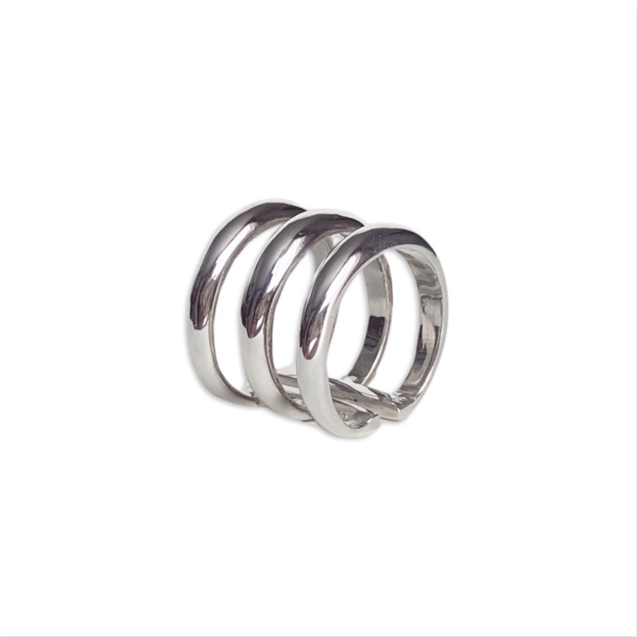 Anillo triple de plata