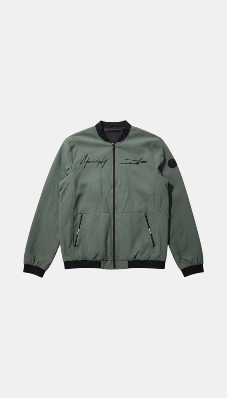 Green Bomber Jacket - Size M
