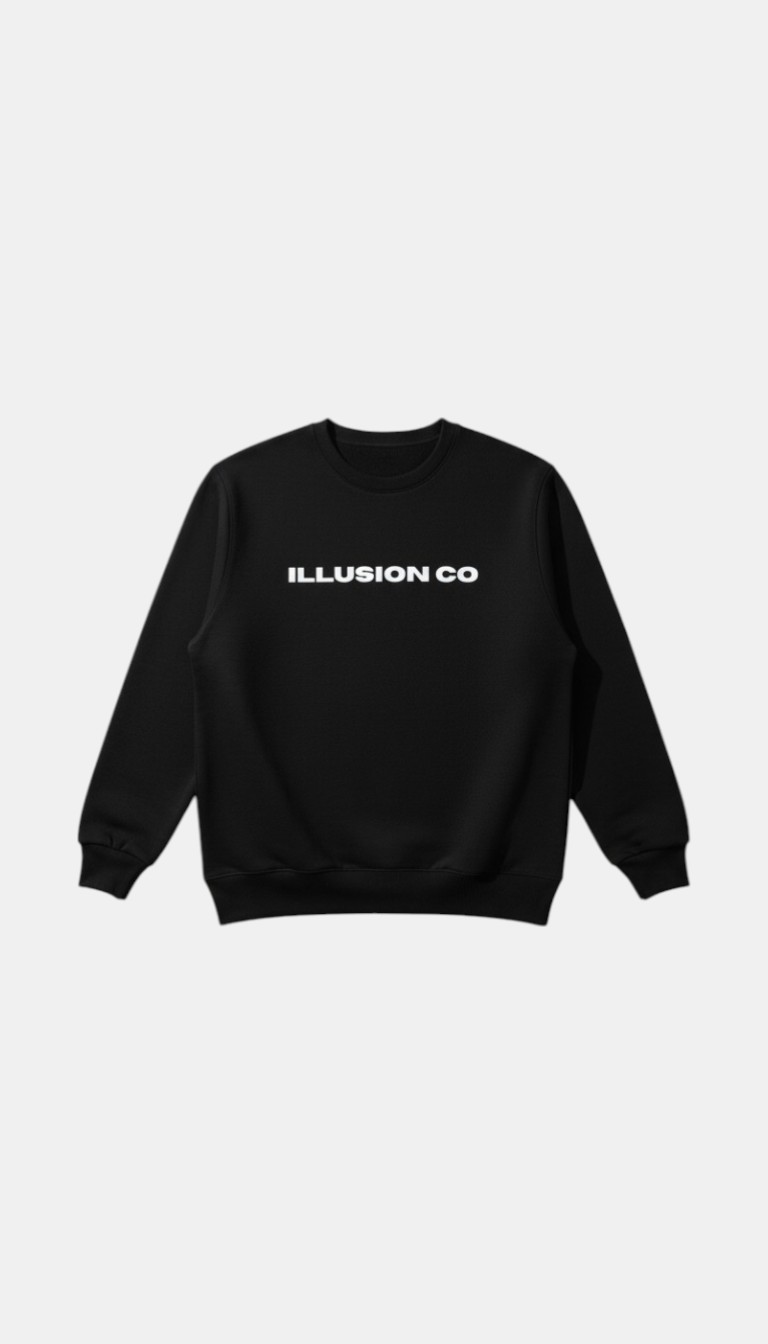 Illusion Co Black Sweatshirt - Size L