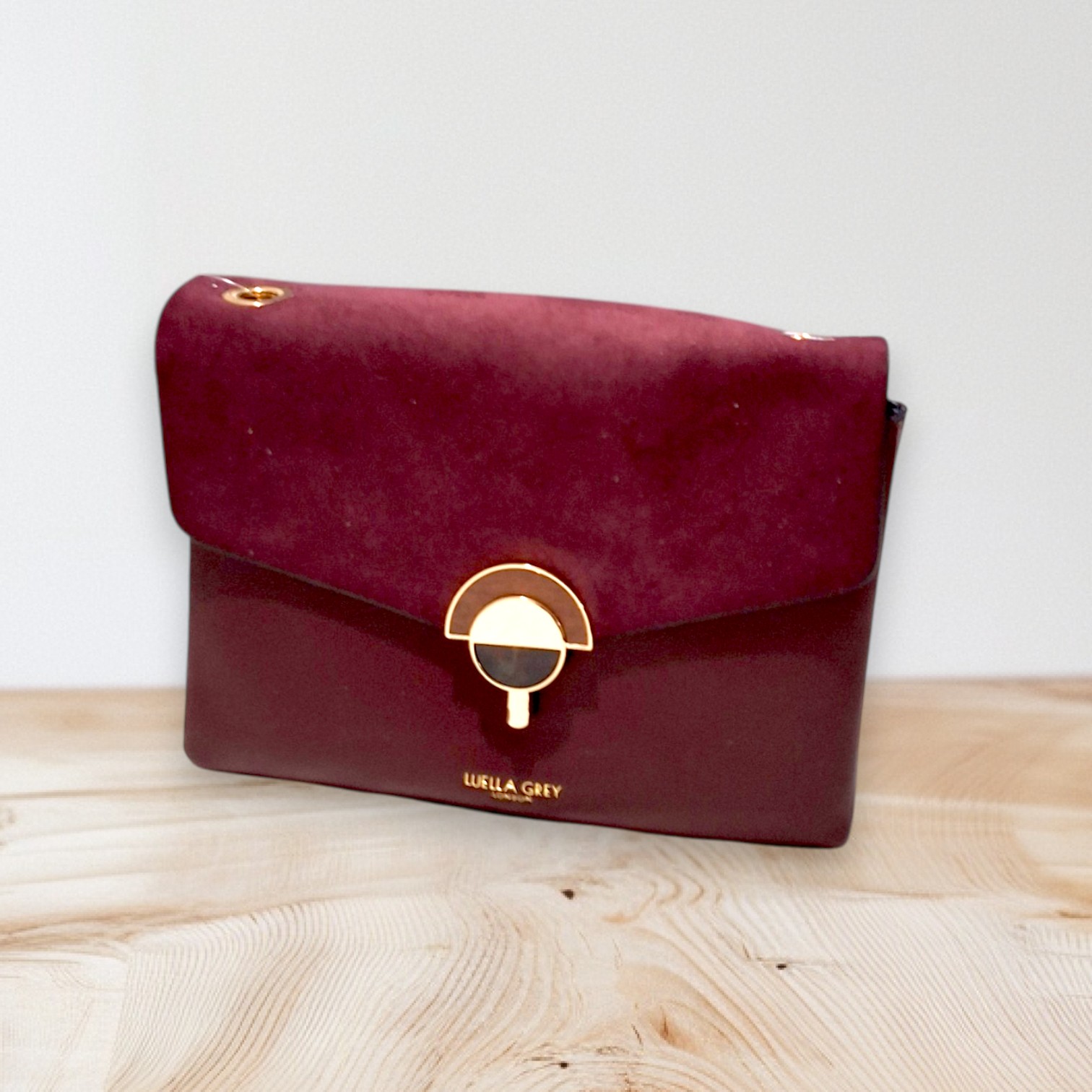Luella Grey Ladies Maroon Leather