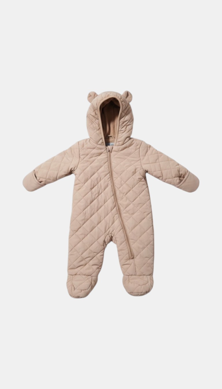 F & F Mini Hinch Quilted Sleepsuit - Up to 3M