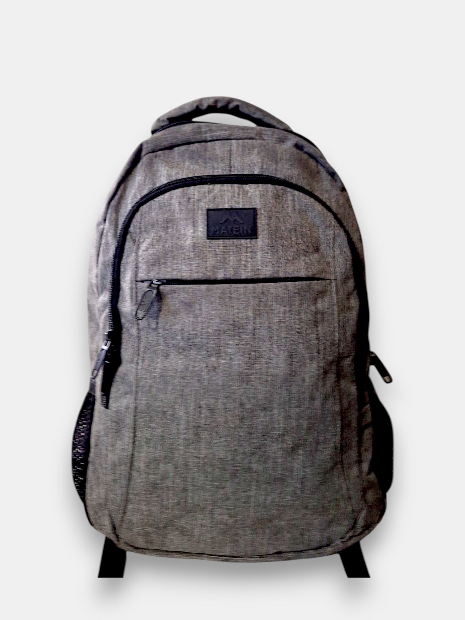 Matein Grey Canvas Backpack