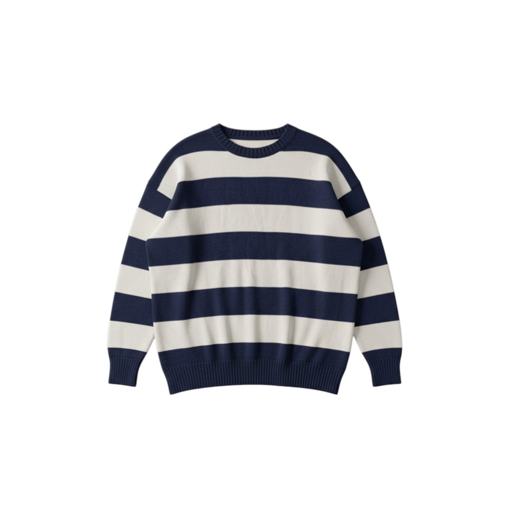 Striped Knit Sweater - XXL