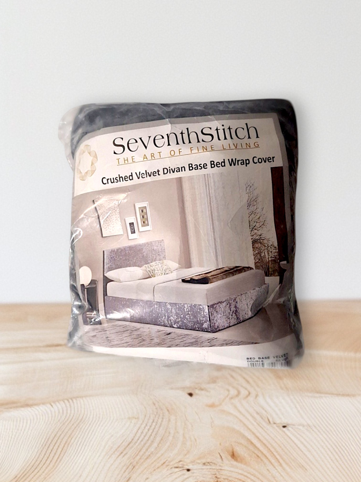 Seventh Stitch Crushed Velvet Diva Base Bed Wrap Cover - Double