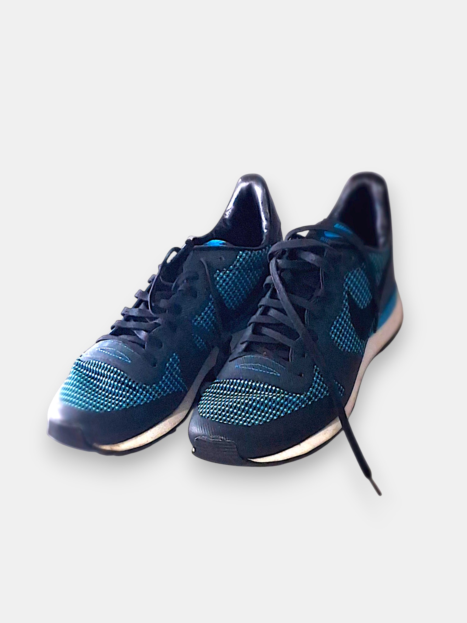 Ladies New Nike Internationalist Trainers / Size Uk 7Blue Mesh 