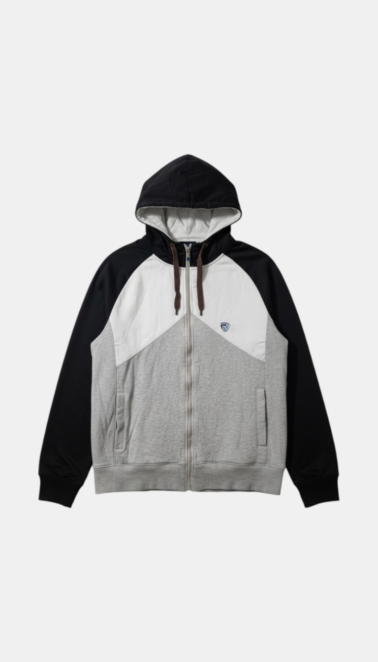 Urban Spirit Colorblock Zip-Up Hoodie - Size L